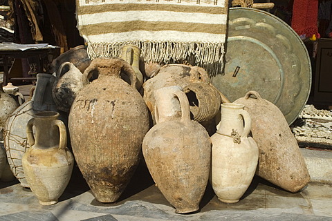 Shops in the tourist bazaar, souk, of Tripolis, Tripoli, Libya