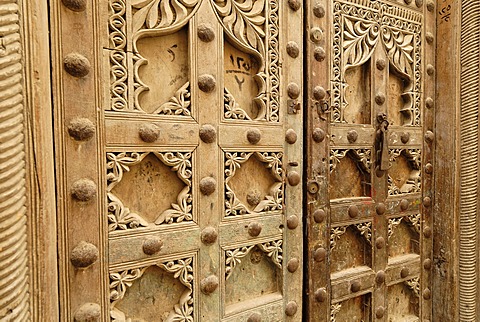 Historic door in the old town of Al Mukalla, Mukalla, Yemen