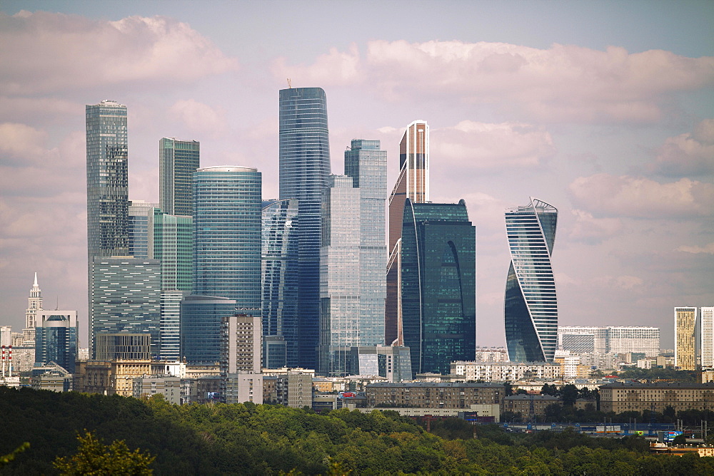 Skyline Moscow City, Moscow, Russia, Europe