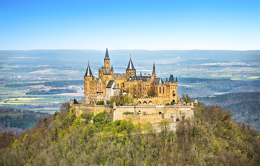 Hohenzollern Castle, Zollernalbkreis, Swabian Jura, Baden-Wurttemberg, Germany, Europe