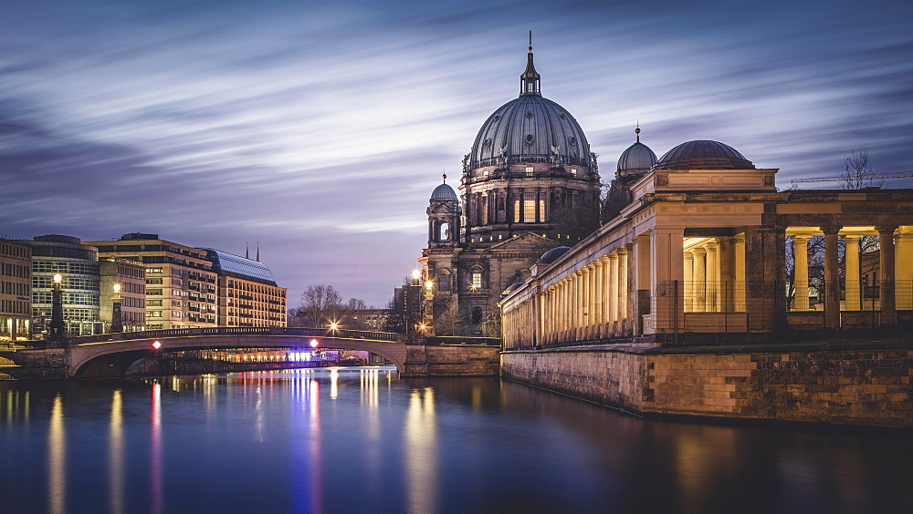 Dawn, Berlin Cathedral, Berlin, Germany, Europe