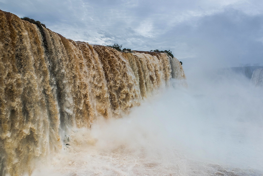 Iguazú Falls, Iguazú River, border between Brazil and Argentina, Foz do Iguaçu, Paraná, Brazil, South America