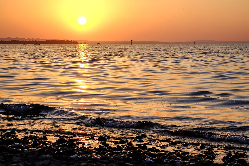 Sunset at Lake Constance, Rohrspitz, Vorarlberg, Austria, Europe