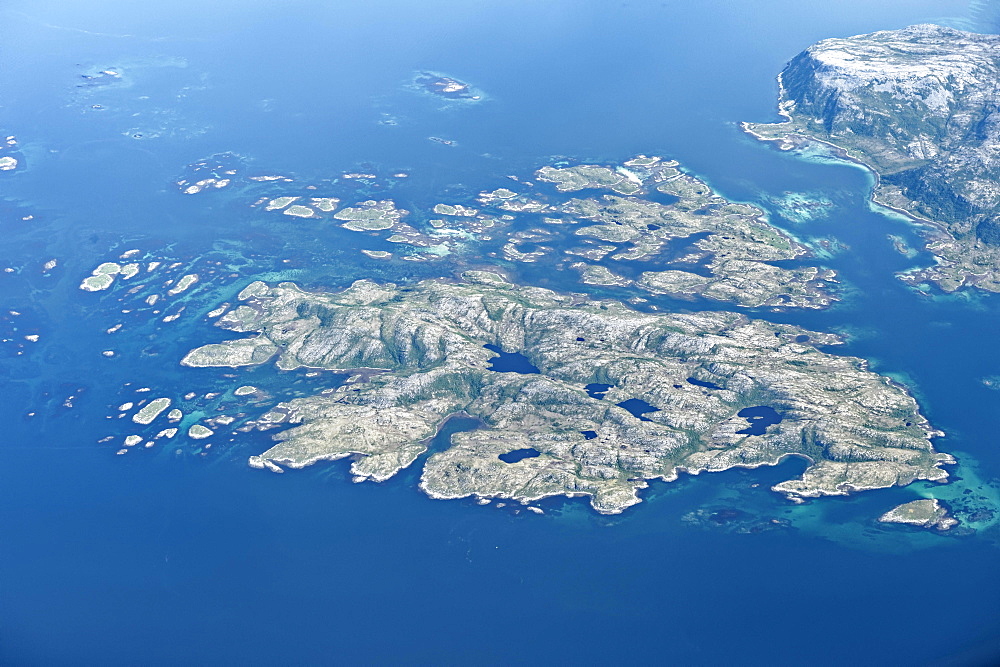 Spitsbergen, aerial view, Svalbard archipelago, Norway, Europe