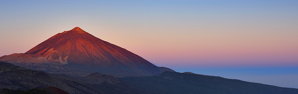 Mount Teide at sunrise, Teide National Park, Tenerife, Canary Islands, Spain, Europe