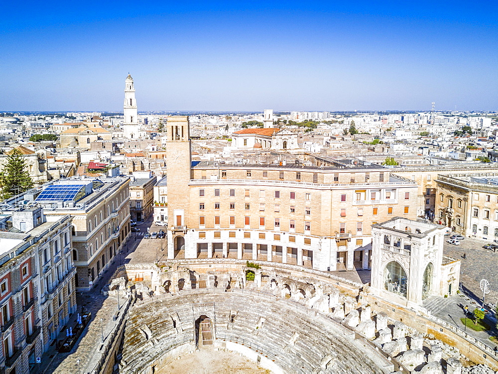 Historic city center of Lecce in Puglia, Italy, Europe