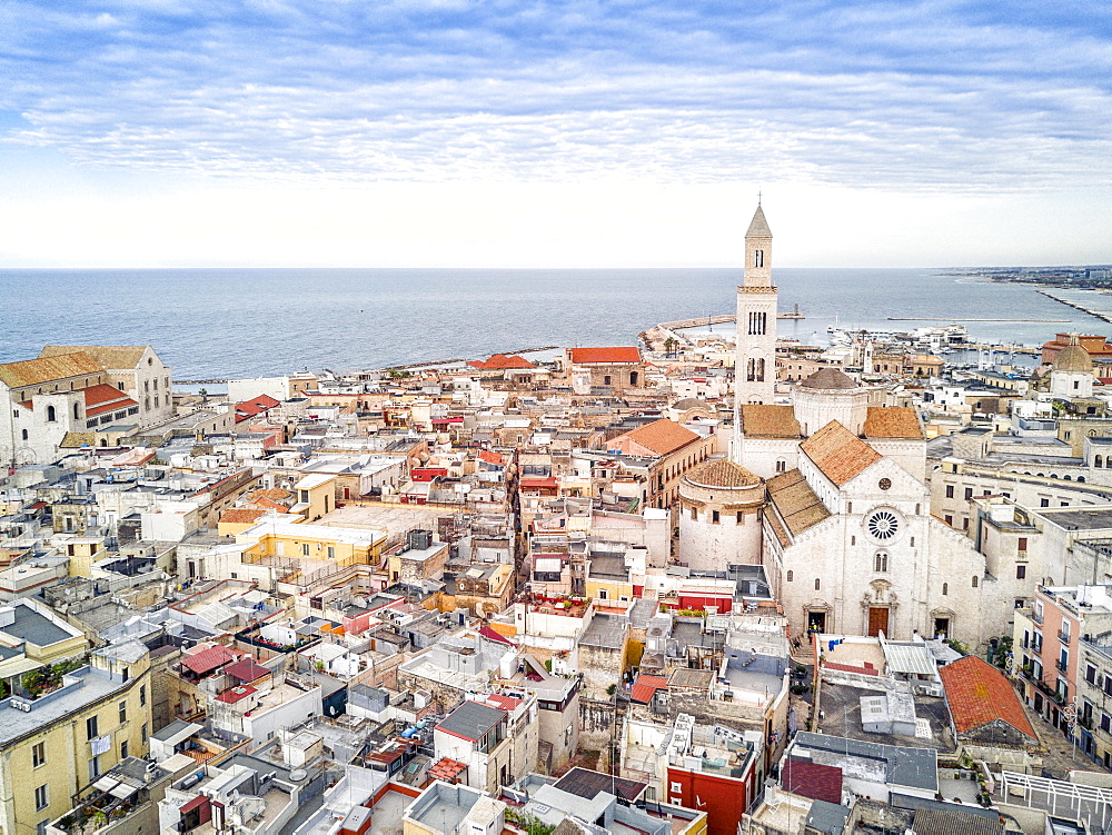 Panoramic view of old town, Bari, Puglia, Italy, Europe