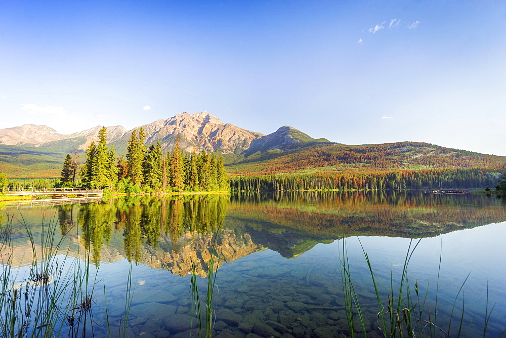 Pyramid Lake, Jasper, Alberta, Canada, North America