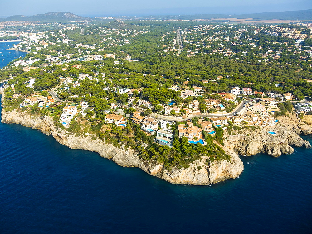 Aerial photograph, view of Santa Ponca, Mallorca, Balearic Islands, Spain, Europe