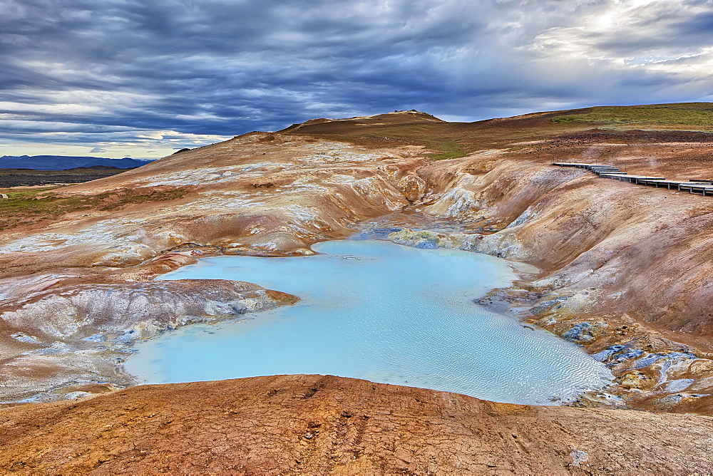 Krafla volcanic area, sulfur springs, Leirhnjúkur, Reykjahlíð, Mývatni, Island