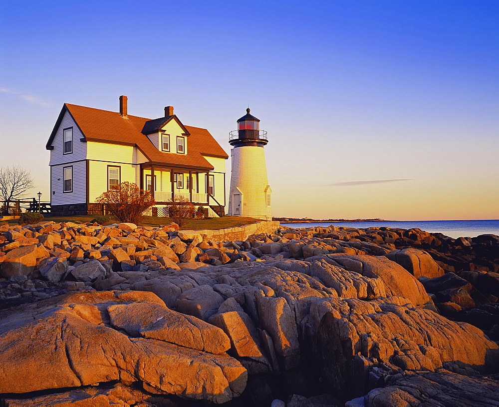 Prospect Harbor Point Light, Gouldsboro, Maine, New England, USA, North America