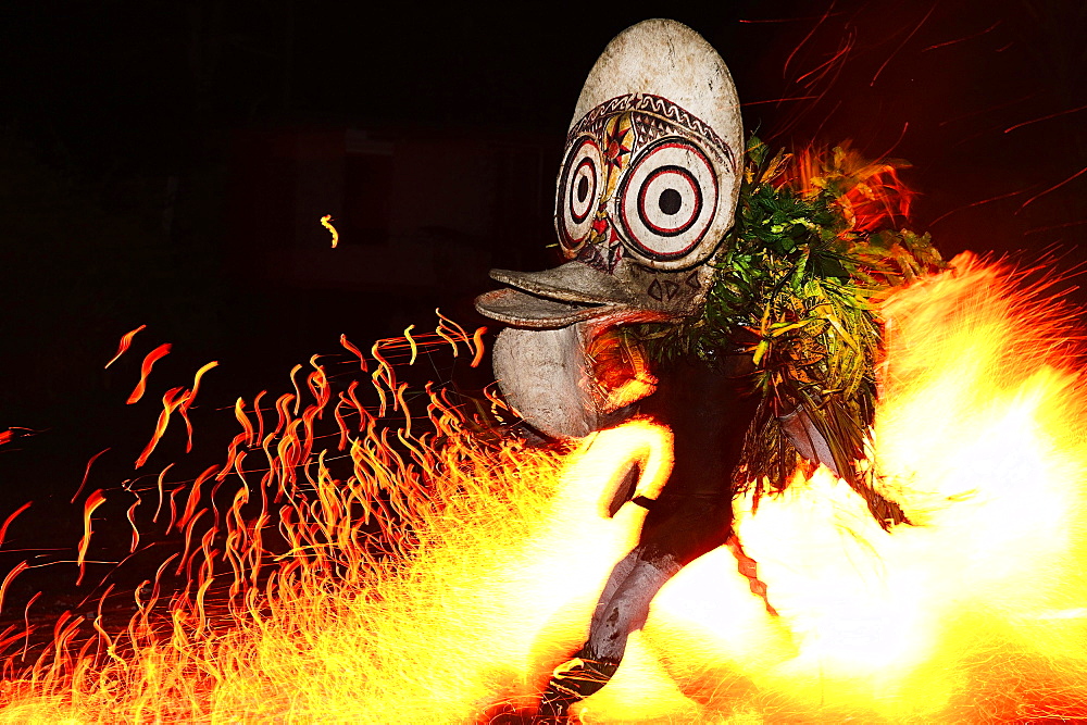 Baining Fire Dance, Kokopo, Rabaul, East New Britain, Papua New Guinea, Oceania