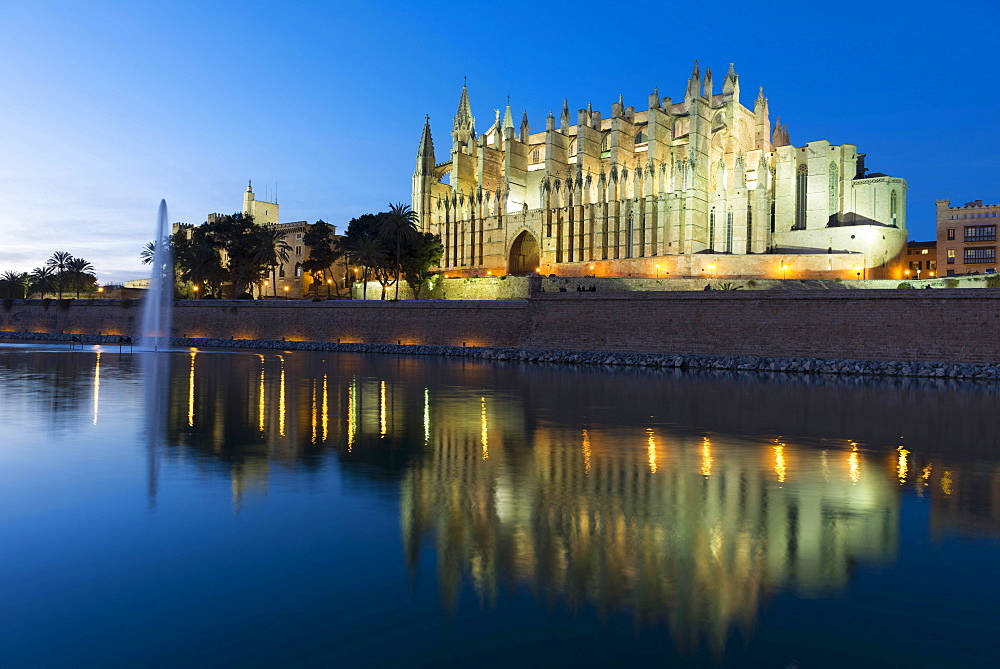 Cathedral of Santa Maria of Palma or La Seu, Palma de Mallorca, Mallorca, Balearic Islands, Spain, Europe