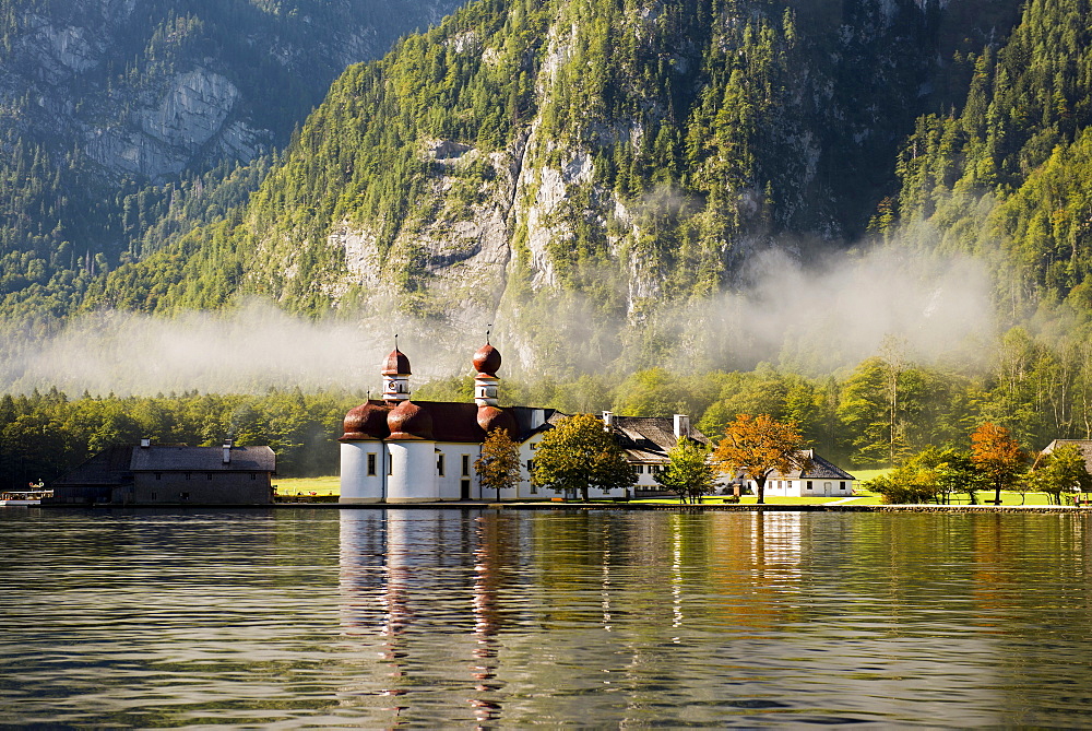 St Bartholomew's, Königssee, Berchtesgaden National Park, Berchtesgadener Land, Upper Bavaria, Bavaria, Germany, Europe