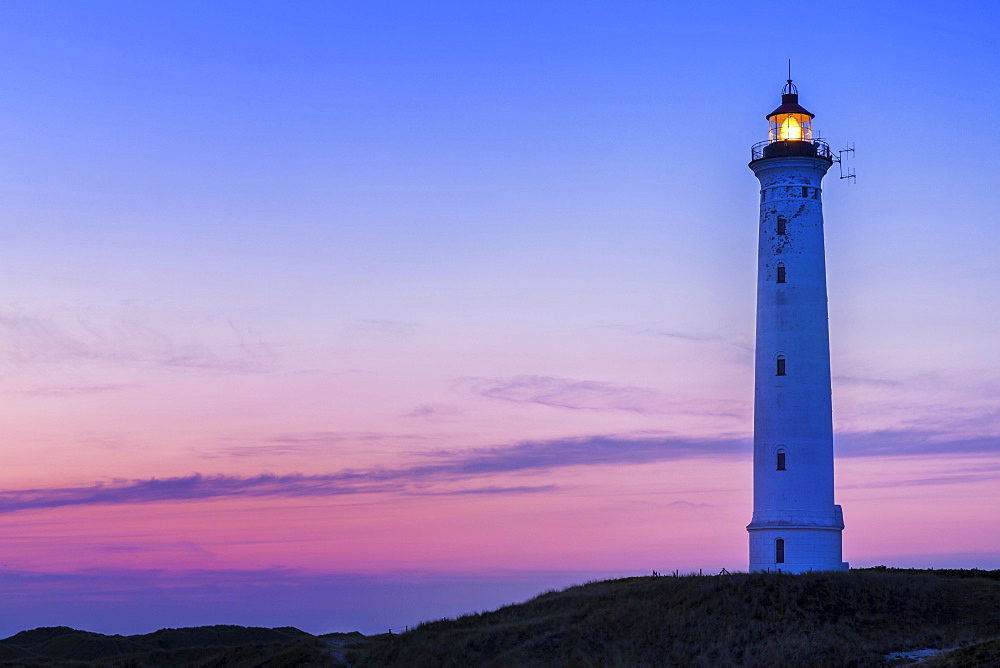 Leuchtturm Lyngvig Fyr, Hvide Sande, Denmark, Europe