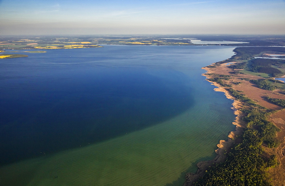 Aerial view, Waren National Park, Waren, Mecklenburg Lake District or Mecklenburg Lakeland, Mecklenburg-Western Pomerania, Germany, Europe