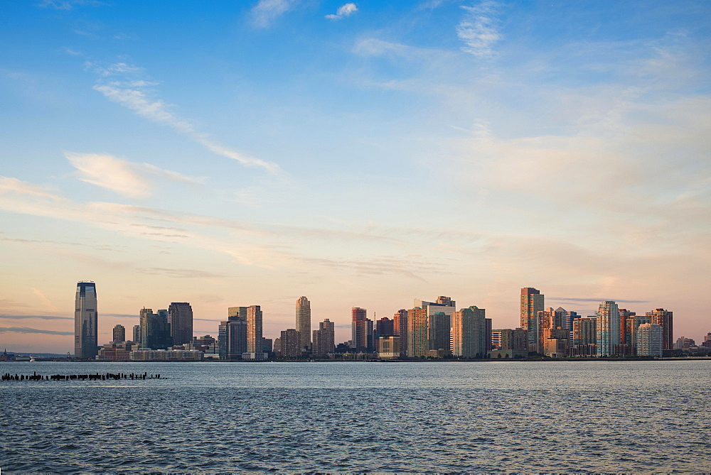 Skyline, morning light, New Jersey, New York, United States, North America