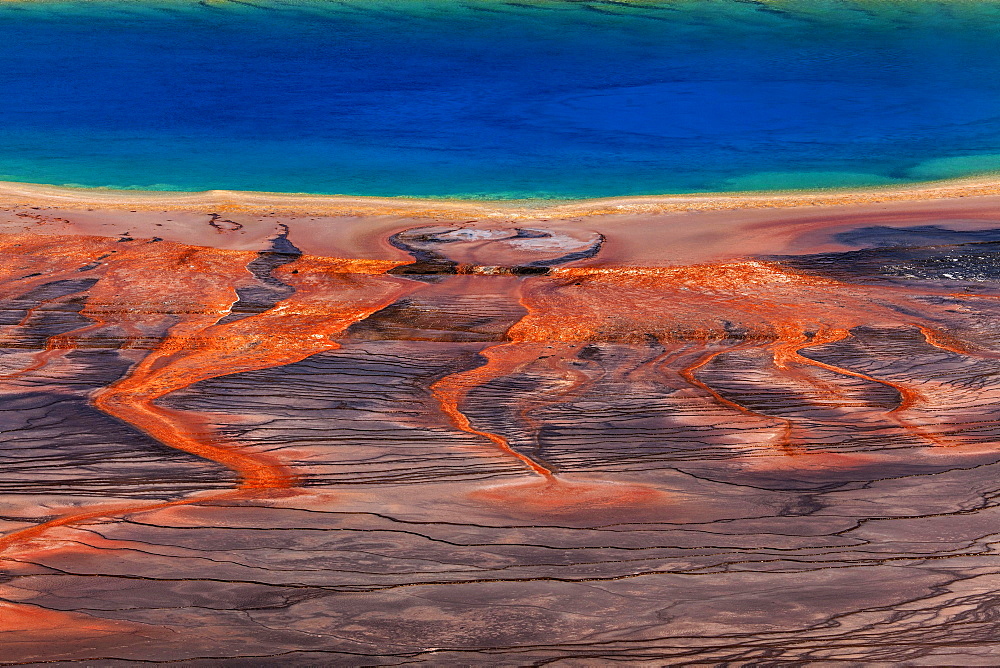 Grand Prismatic Spring, Midway Geyser Basin, Yellowstone National Park, Wyoming, United States, North America