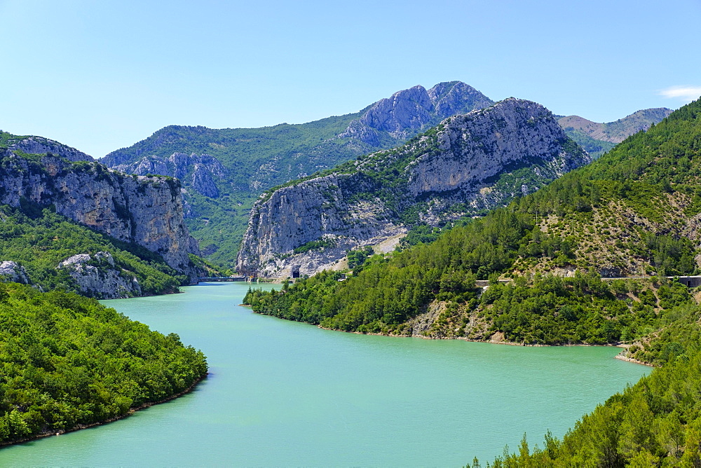 Shkopet Reservoir, Liqeni i Shkopetit, Mat River, Ulez, Qarra Dibra, Albania, Europe