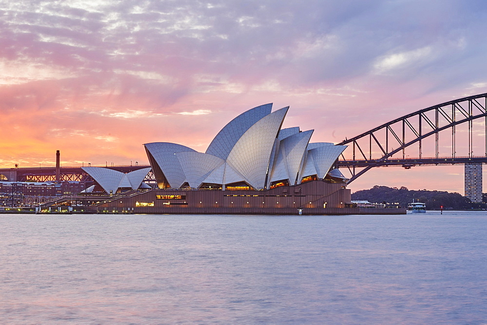 Sydney Opera at Sunset, Sydney, New South Wales, Australia, Oceania