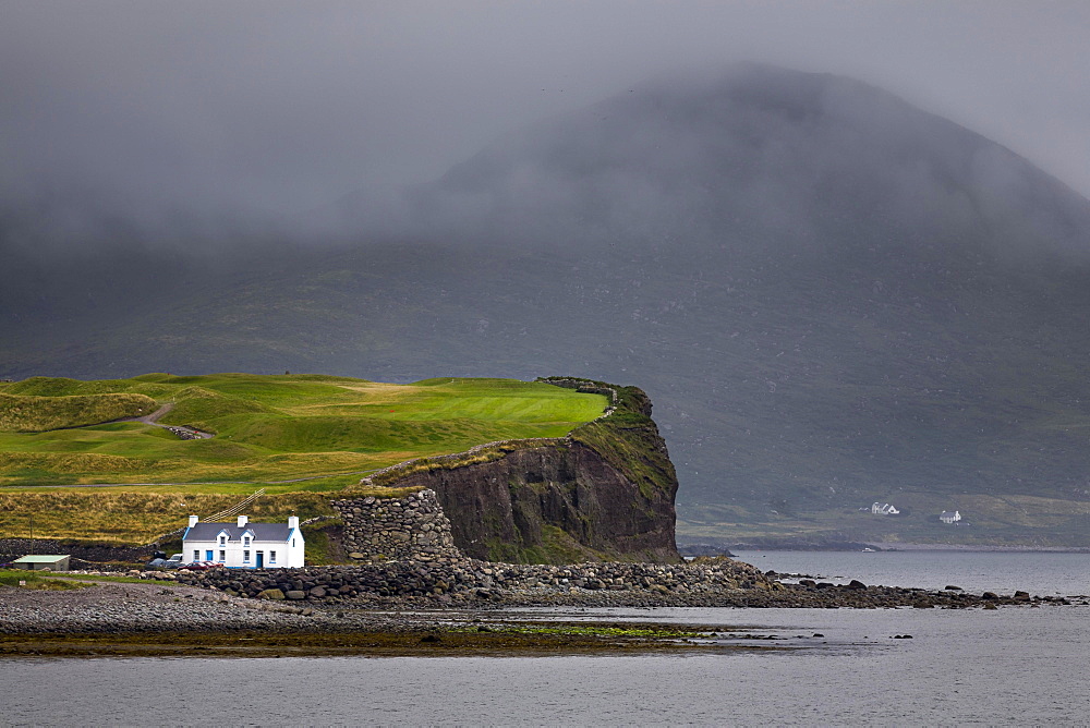 House on the Atlantic coast, Waterville, County Kerry, Ireland, Europe