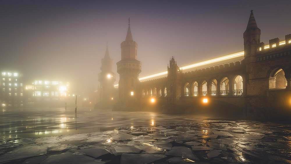 Oberbaum Bridge at Warschauer Strasse, Berlin, Germany, Europe