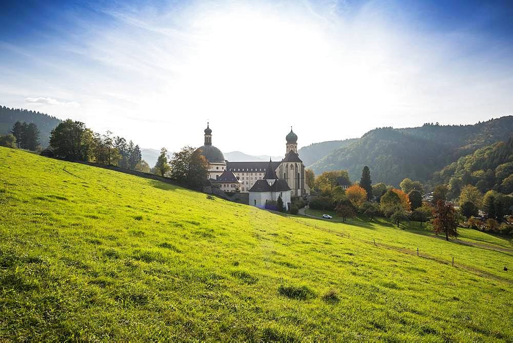 St. Trudpert Monastery in Muenstertal, Staufen, Baden-Wuerttemberg, Black Forest, Germany, Europe