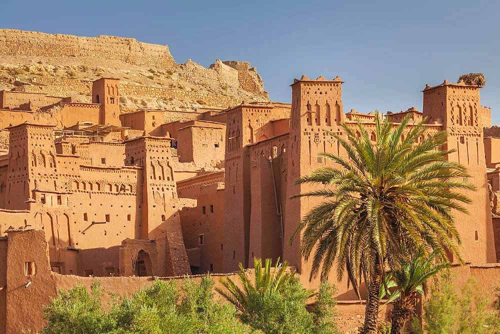 Kasbah Ait-Benhaddou, Atlas Mountains, near Ouarzazate, Morocco, Africa