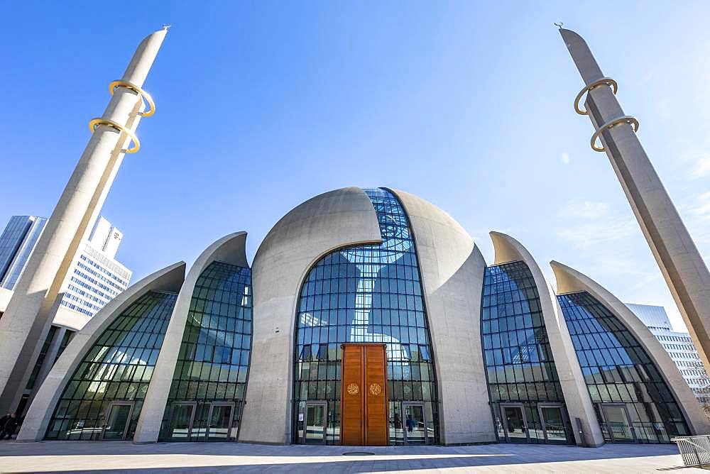 Mosque, DITIB Central Mosque, Cologne, Rhineland, North Rhine-Westphalia, Germany, Europe