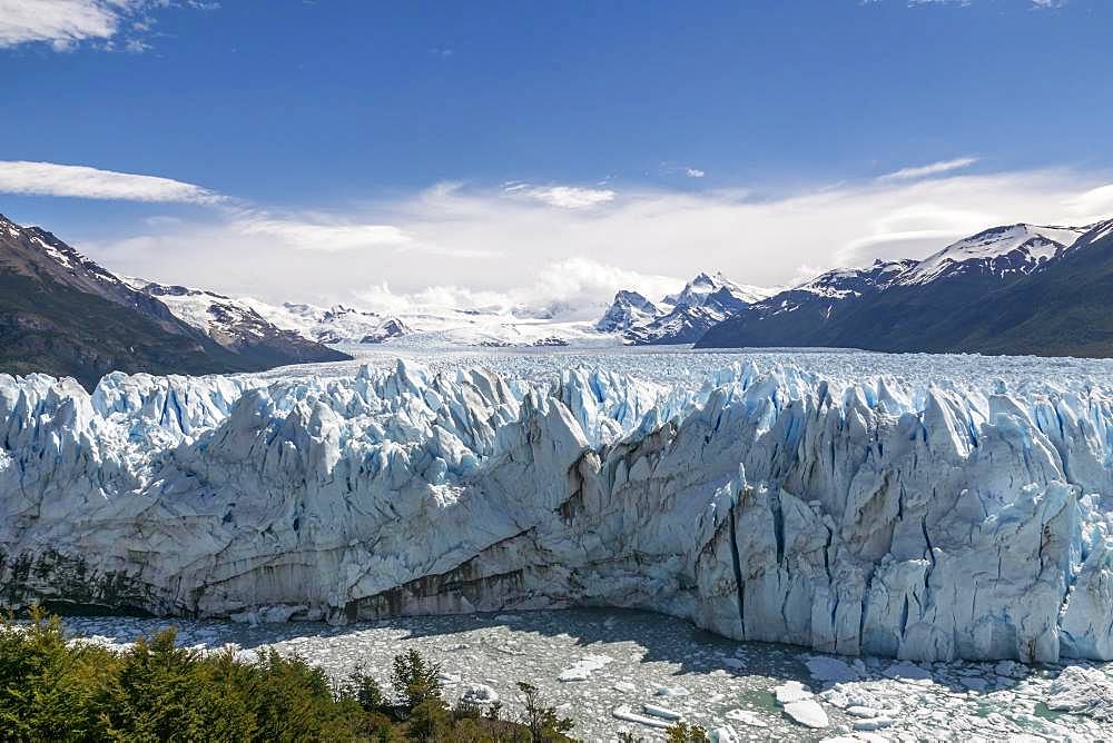 Perito Moreno Glacier Rugged Ice Field, Los Glaciares National Park, Santa Cruz Province, Patagonia, Argentina, South America