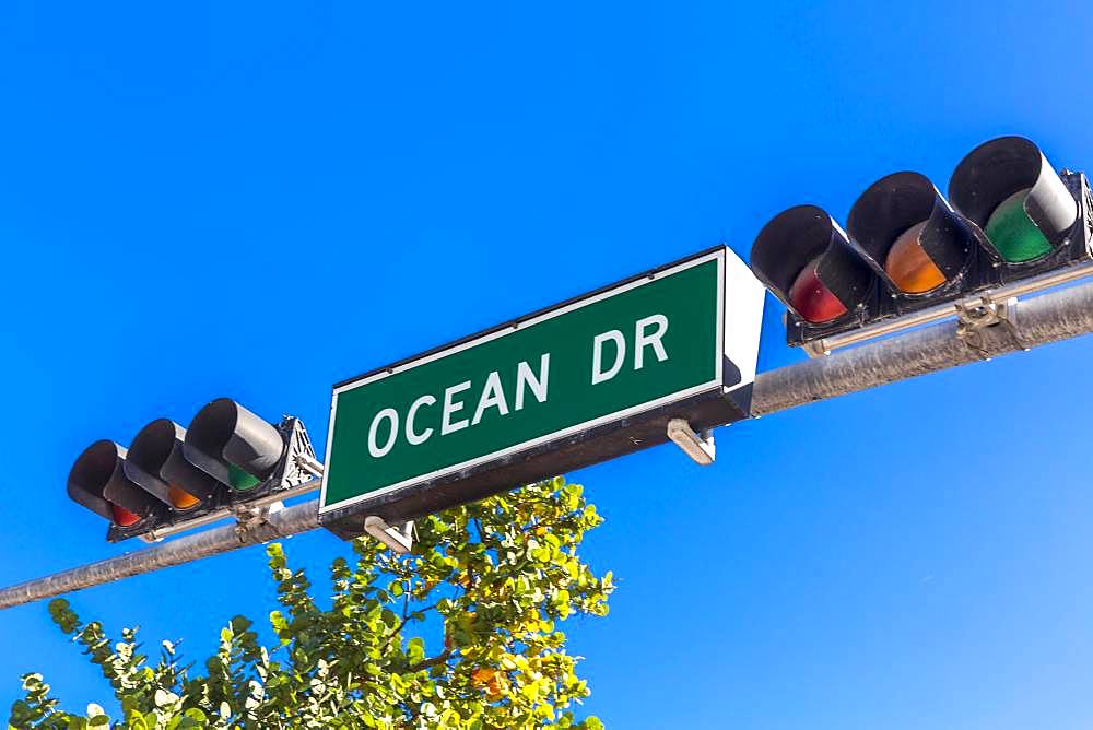 Shield Ocean Drive, Miami Beach, Miami-Dade County, Florida, USA, North America