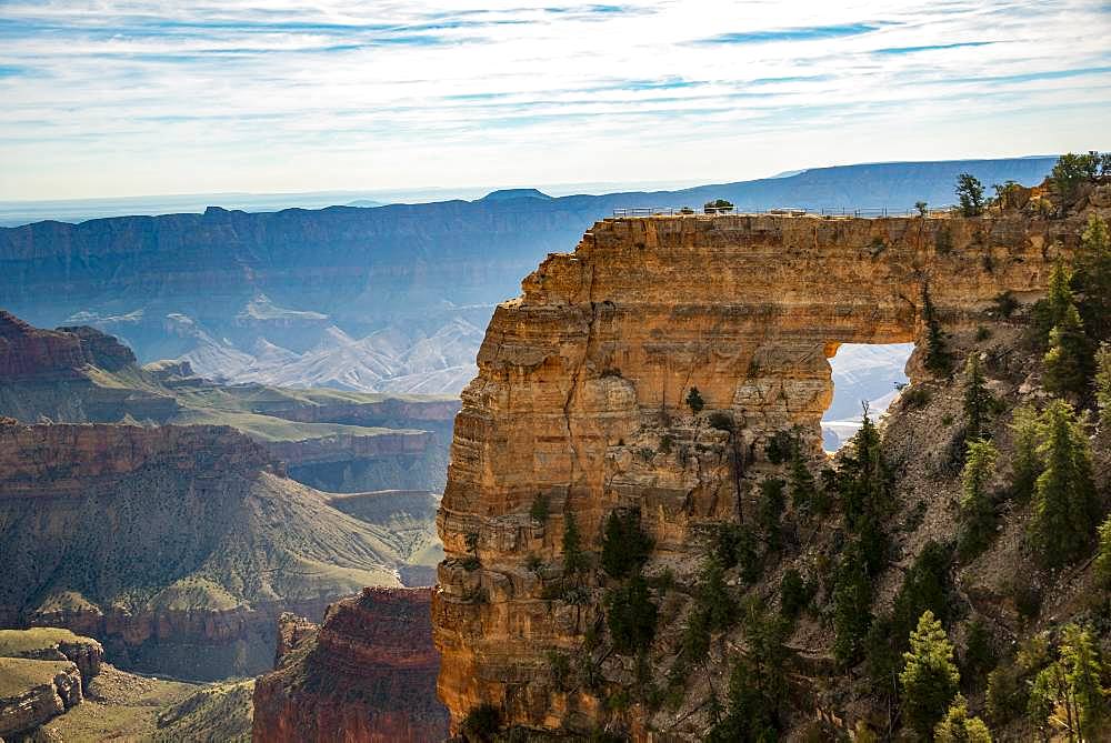 Rock formation Angels Window, Cape Royal, North Rim, Grand Canyon National Park, Arizona, USA, North America