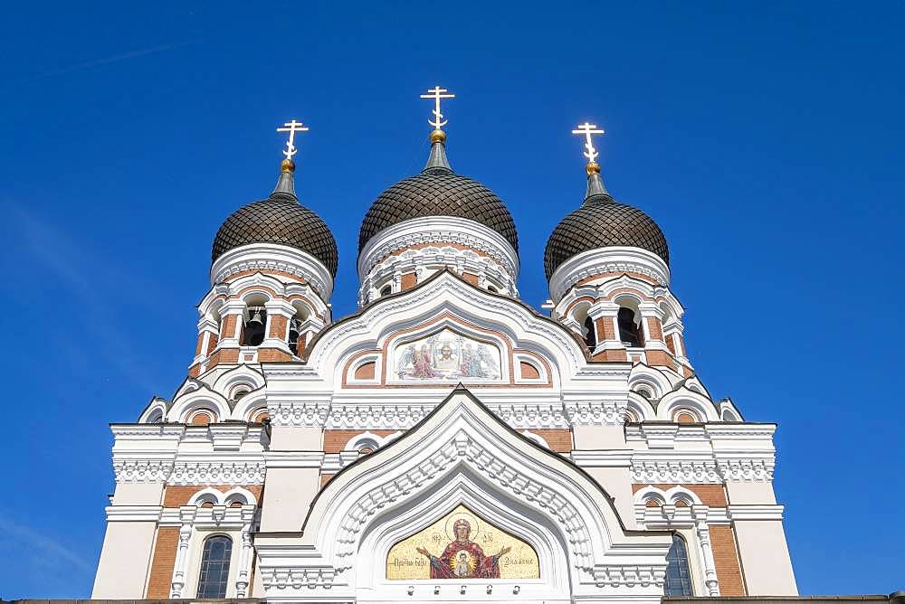 Towers of the Alexander Nevski Cathedral, Aleksander Nevski Katedraal, Tallinn, Estonia, Europe