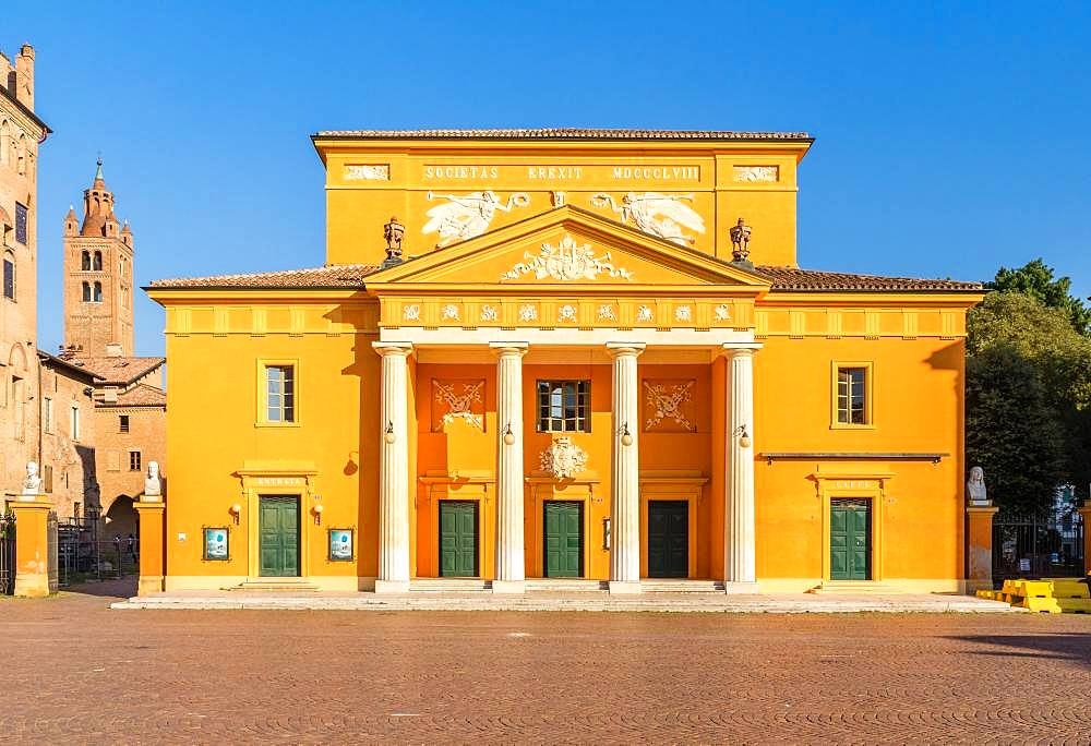 Classicist Teatro Comunale, Piazza dei Martiri, Carpi, Province of Modena, Emilia-Romagna, Italy, Europe