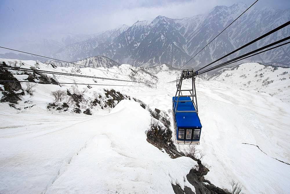 Tateyama Ropeway, cable car, Tateyama Kurobe Alpine Route, Tateyama, Japan, Asia