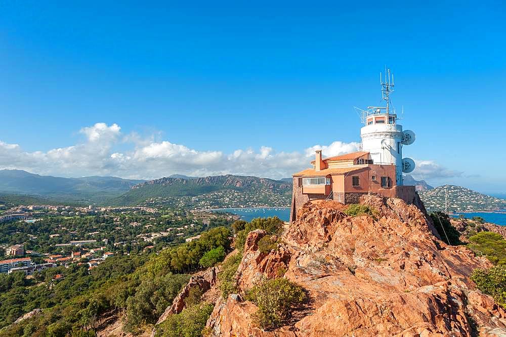 Lighthouse at Cap du Dramont, Saint-Raphael, Var, Provence-Alpes-Cote d'Azur, France, Europe