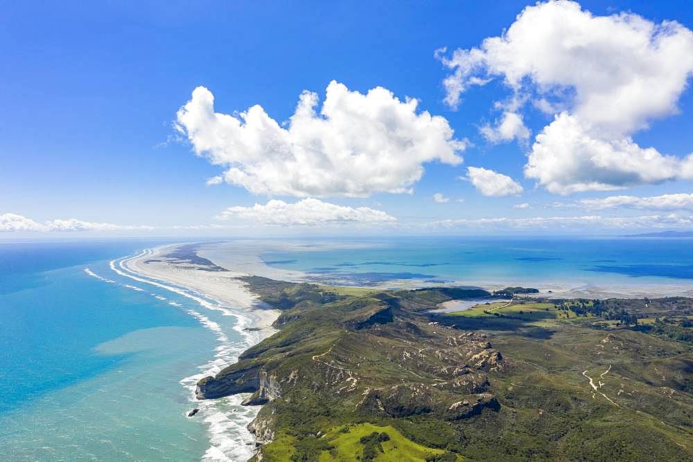 Farewell Spit, headland, Golden Bay, South Island, New Zealand, Oceania