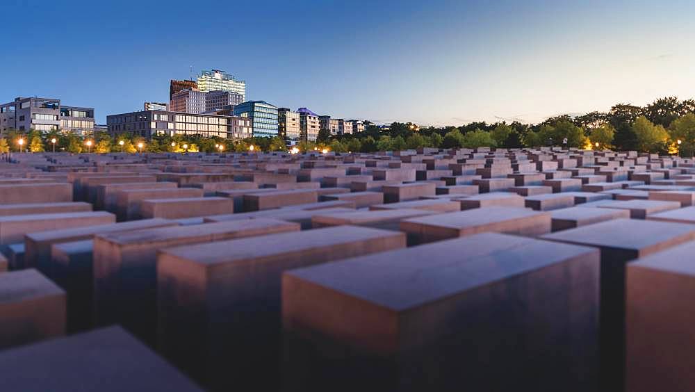 Holocaust Memorial and Potsdamer Platz, Berlin, Germany, Europe