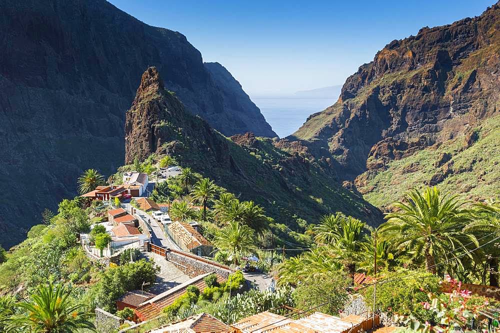 Mountain village Masca, Teno Mountains, Tenerife, Canary Islands, Spain, Europe