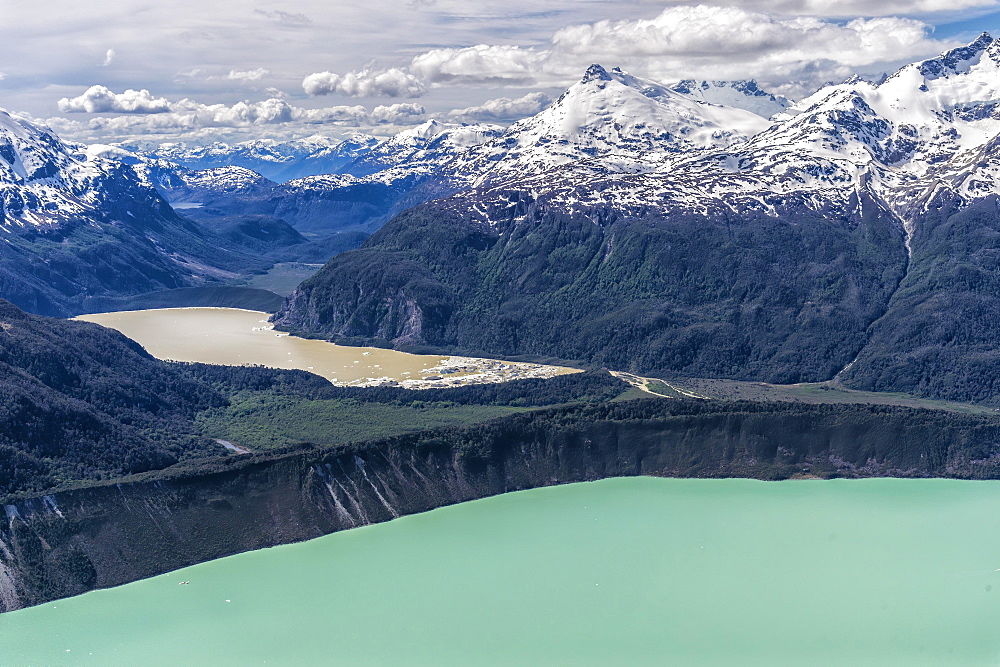 Northern Patagonian Ice Field, Aerial view, Laguna San Rafael National Park, Aysen Region, Patagonia, Chile, South America