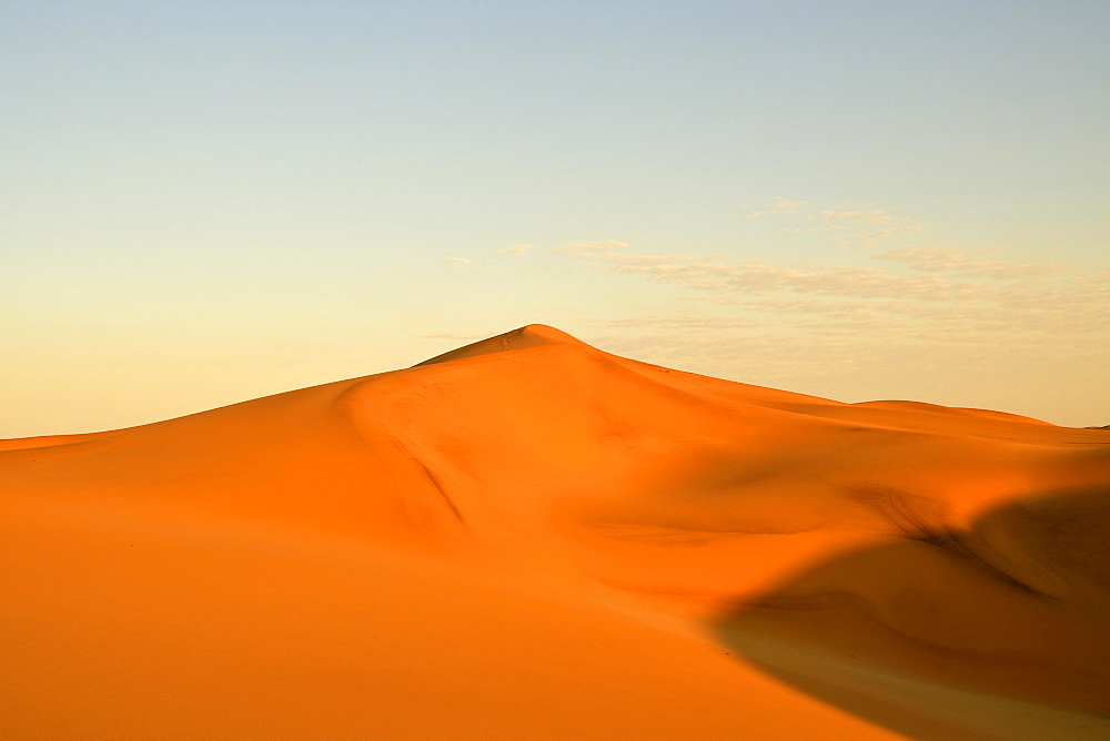 Sand dunes of the Namib Desert, dune belt, long beach, Walvis Bay, Namibia, Africa