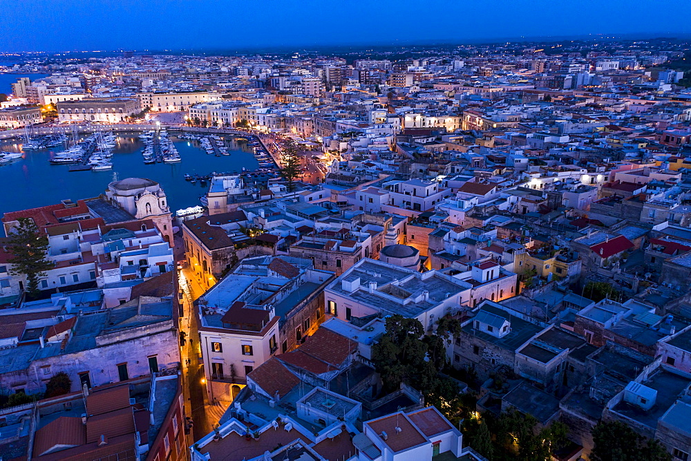 Aerial view, Trani, Apulia, Southern Italy, Italy, Europe