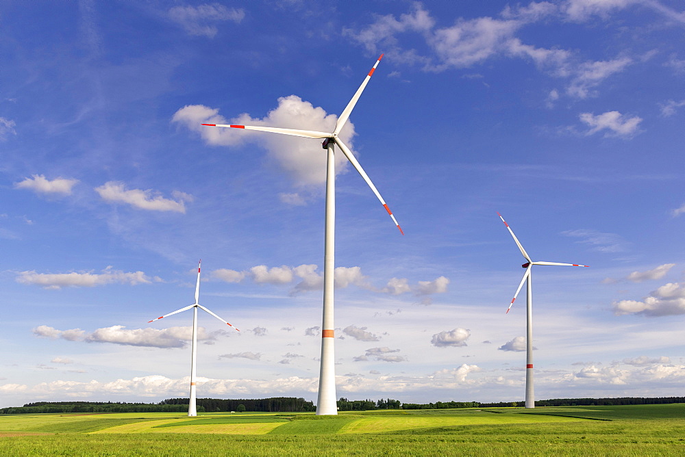 Wind turbine, wind turbines, Baden-Wuerttemberg, Germany, Europe