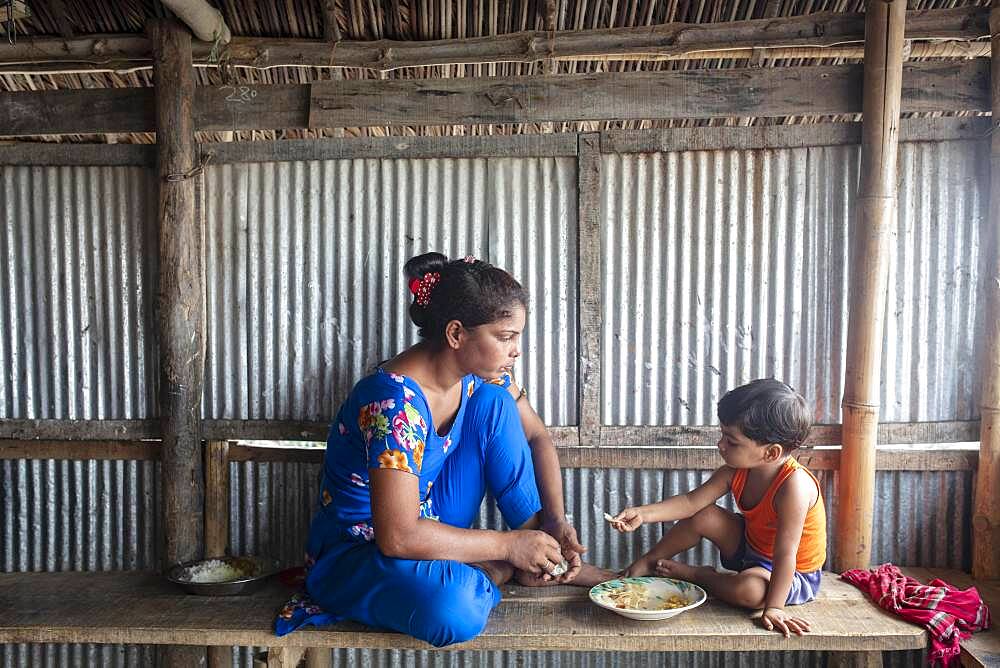 Banishanta is a peninsula, in the middle of the 20th century a large brothel was opened there, with about 1000 woman, today there are only about 100, they administer themselves and elect their head, Banishanta, Bangladesh, Asia