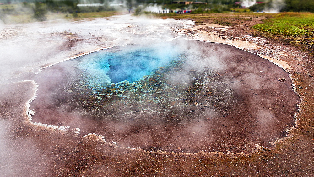 Hot spring, high temperature area Haukadalur, Golden Circle, Suourland, Iceland, Europe