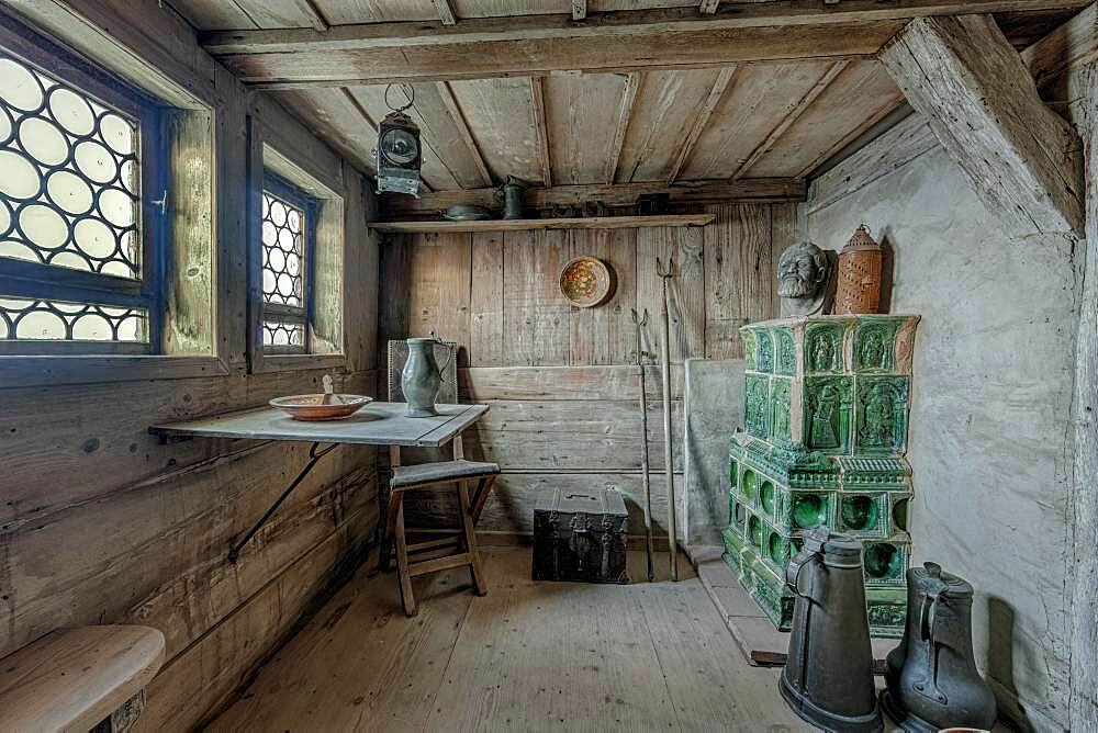 Wartburg, interior view, Donkey Driver's Room, Thuringia, Germany, Europe