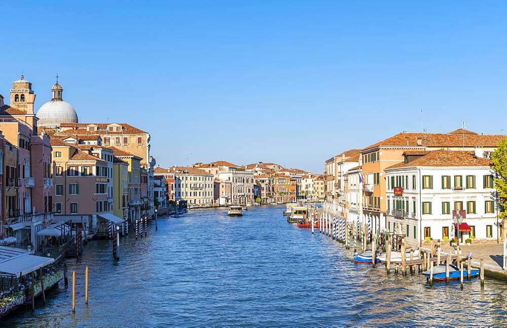 Grand Canal, left Church Chiesa di San Geremia, Venice, Veneto, Italy, Europe