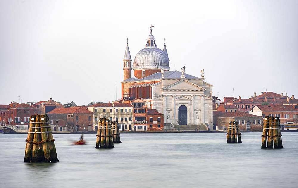 Church Chiesa del Santissimo Redentore, long exposure, Venice, Veneto, Italy, Europe