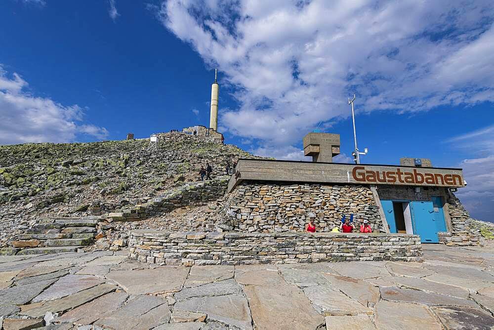 Mountain station of Gausta or Gaustatoppen highest mountain in Norway, Telemark, Norway, Europe