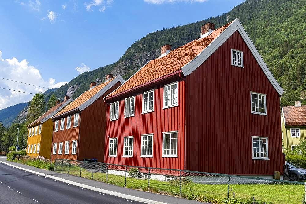 Workers houses, Unesco world heritage Industrial site Rjukan-Notodden, Norway, Europe